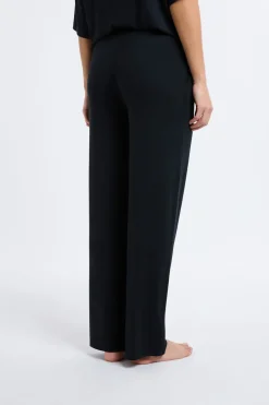 ETAM Los Pijamas Más Responsables|Pijamas Esenciales|Pantalón de pijama ancho de modal NEGRO