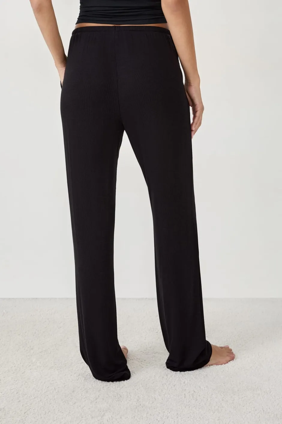 ETAM Homewear|Partes De Abajo De Pijama|Pantalón de pijama con cordón NEGRO
