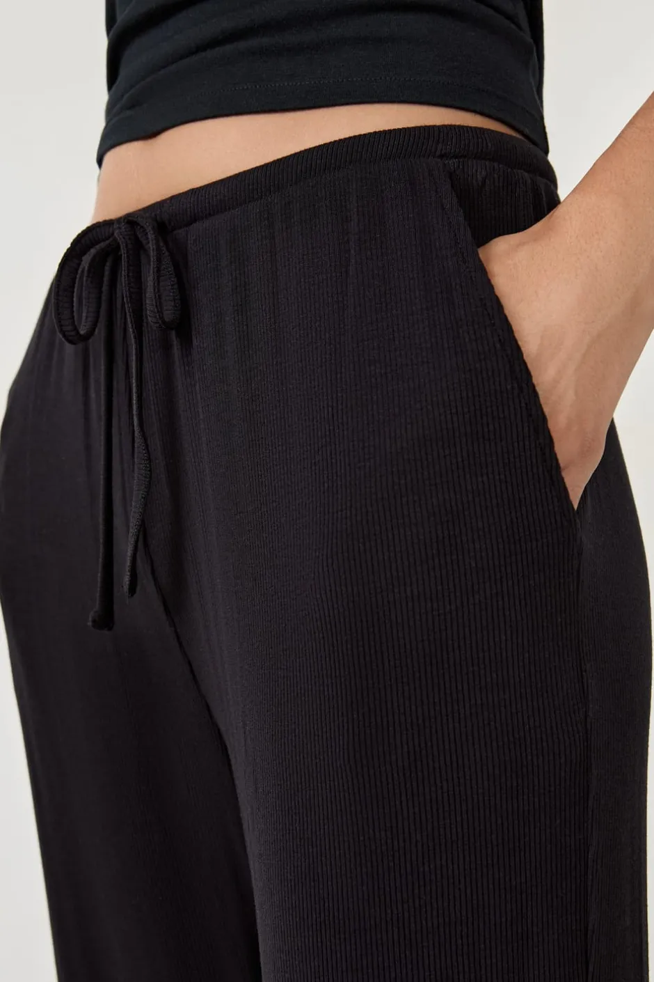 ETAM Homewear|Partes De Abajo De Pijama|Pantalón de pijama con cordón NEGRO
