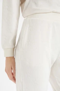 ETAM Los Pijamas Más Responsables|Partes De Abajo De Pijama|Pantalón de pijama con estampado de estrellas crudo