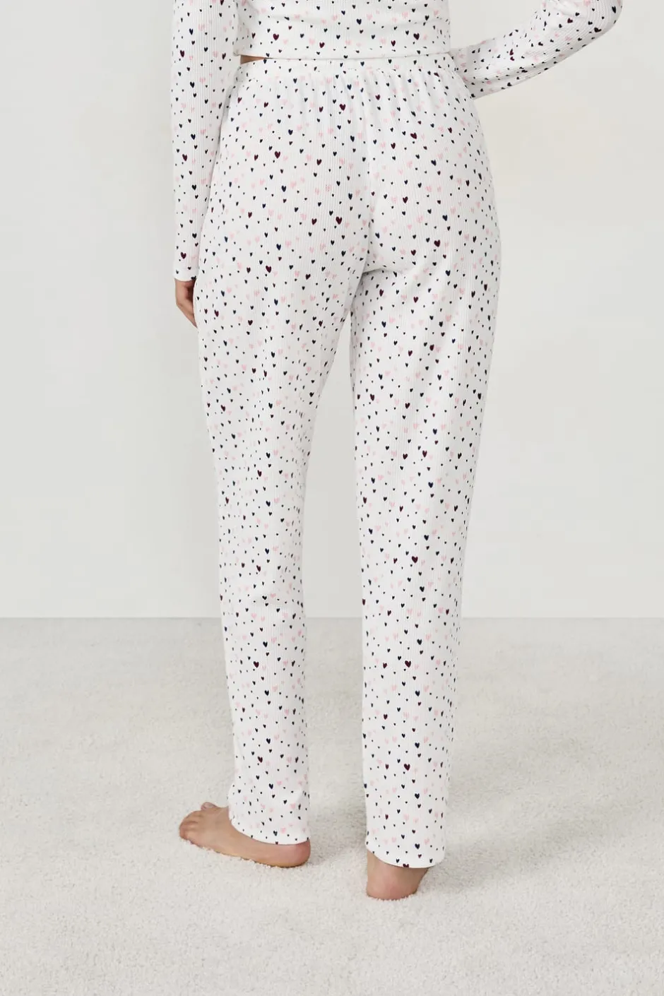 ETAM Partes De Abajo De Pijama|Los Pijamas Más Responsables|Pantalón de pijama con estampado de corazones MULTICOLOR
