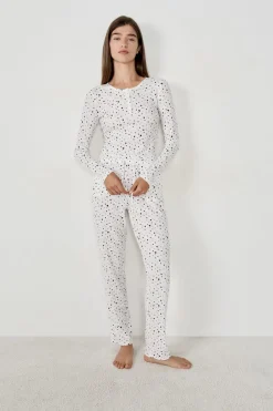 ETAM Partes De Abajo De Pijama|Los Pijamas Más Responsables|Pantalón de pijama con estampado de corazones MULTICOLOR