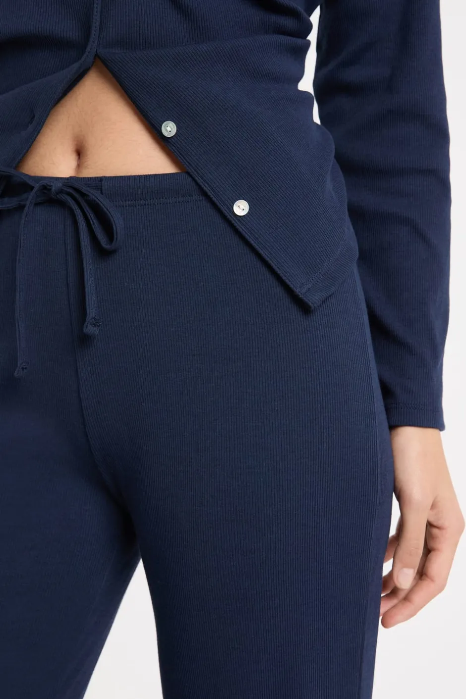 ETAM Los Pijamas Más Responsables|Pijamas Esenciales|Pantalón de pijama de algodón AZUL REAL