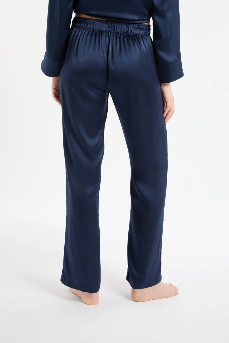ETAM Pijamas De Seda|Partes De Abajo De Pijama|Pantalón de pijama de seda TRANSPARENTE