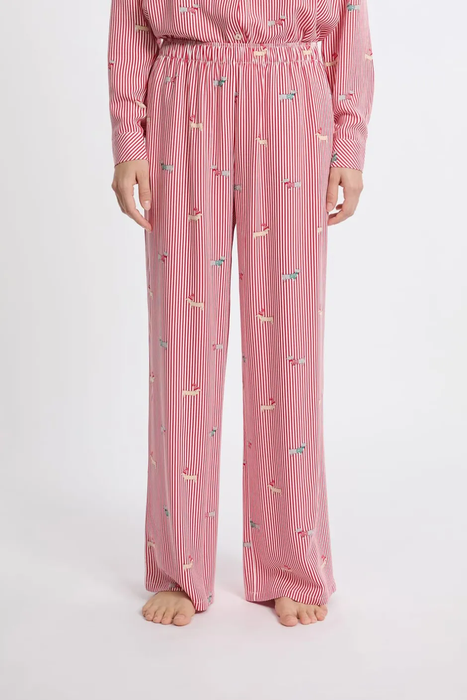 ETAM Los Pijamas Más Responsables|Partes De Abajo De Pijama|Pantalón de pijama estampado ROJO