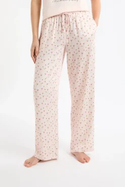 ETAM Partes De Abajo De Pijama|Los Pijamas Más Responsables|Pantalón de pijama estampado ROSA
