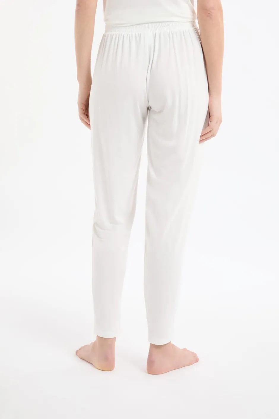 ETAM Pijamas Esenciales|Partes De Abajo De Pijama|Pantalón de pijama liso BLANCO CRUDO