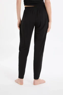 ETAM Pijamas Esenciales|Partes De Abajo De Pijama|Pantalón de pijama liso NEGRO