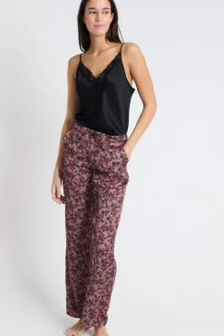 ETAM Partes De Abajo De Pijama|Pantalón de pijama satinado ROSA