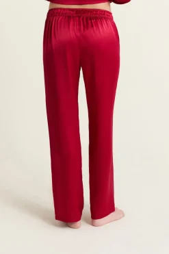 ETAM Pijamas De Seda|Partes De Abajo De Pijama|Pantalón de seda CARDINAL