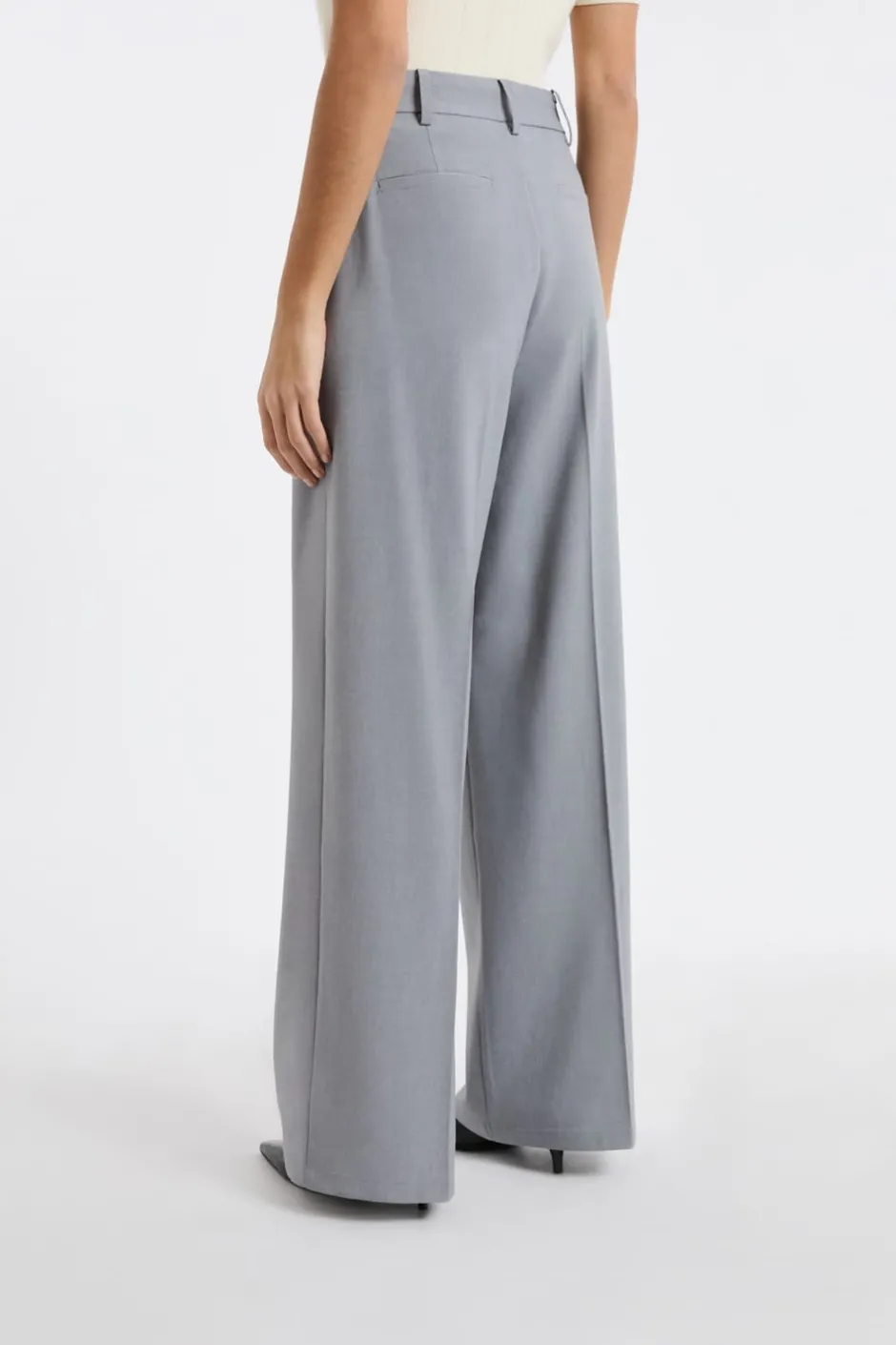 ETAM Corte Ancho|Pantalones|Pantalón de traje ancho GRIS