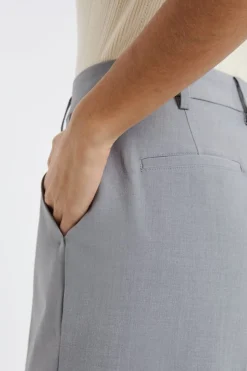 ETAM Corte Ancho|Pantalones|Pantalón de traje ancho GRIS