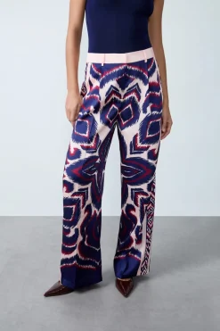ETAM Corte Fluido|Corte Ancho|Pantalón fluido ESTAMPADO
