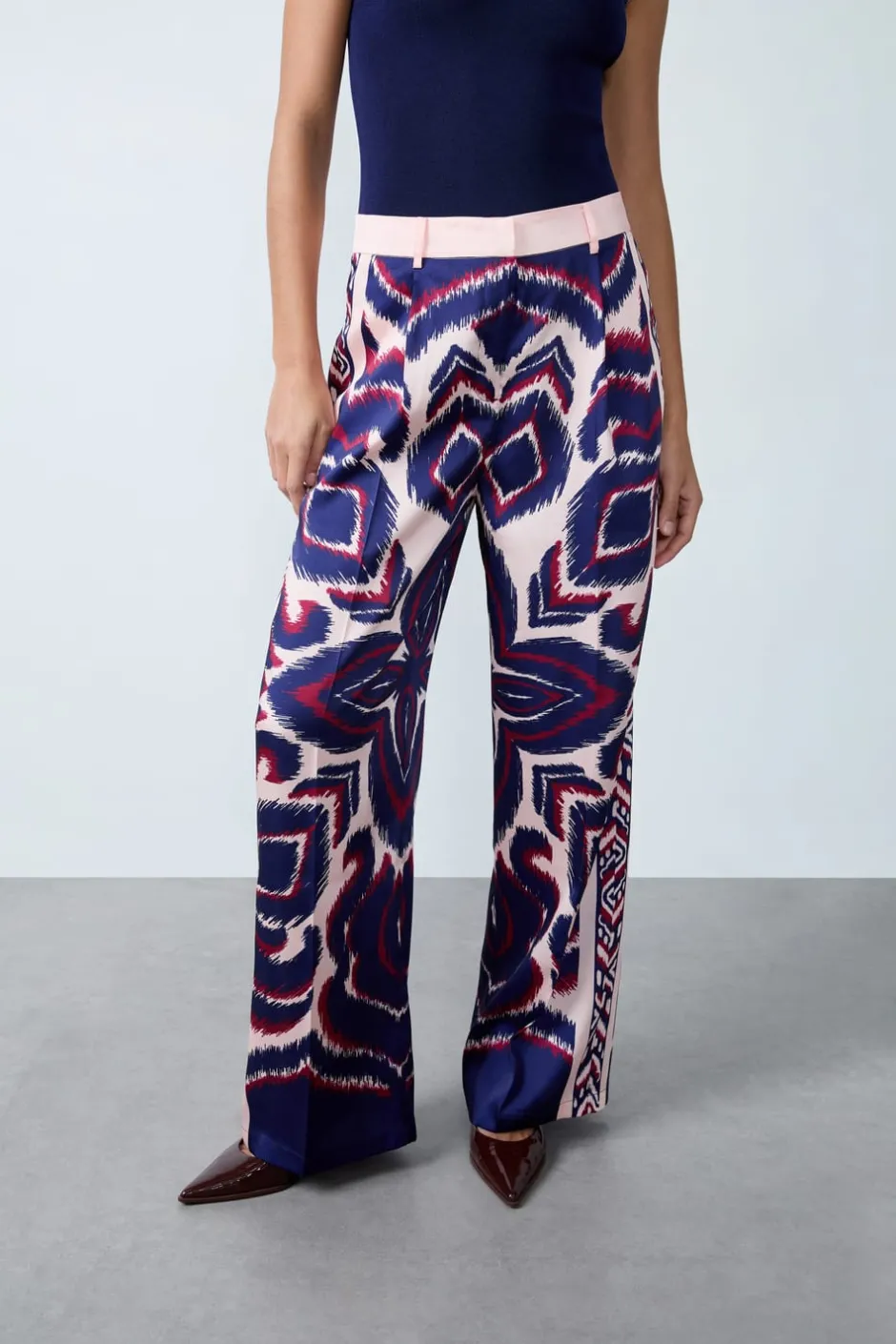 ETAM Corte Fluido|Corte Ancho|Pantalón fluido ESTAMPADO