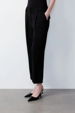 ETAM Pantalones|Pantalón recto NEGRO