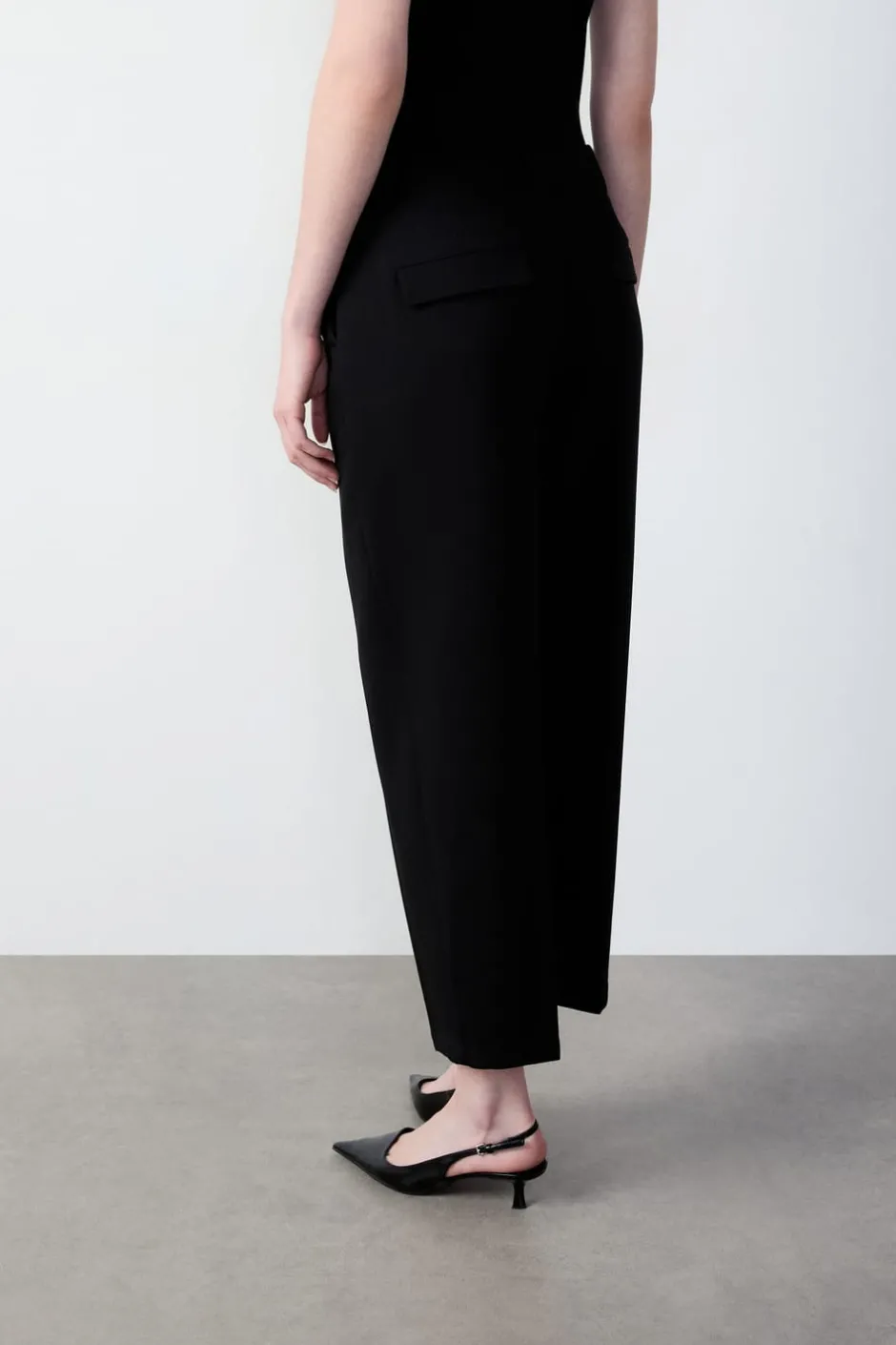 ETAM Pantalones|Pantalón recto NEGRO