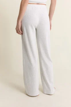 ETAM Los Pijamas Más Responsables|Pijamas Esenciales|Pantalon de pyjama en coton en pointelle GRIS