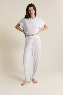 ETAM Los Pijamas Más Responsables|Partes De Abajo De Pijama|Pantalon de pyjama élastiqué GRIS CLAIR
