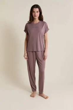 ETAM Los Pijamas Más Responsables|Partes De Abajo De Pijama|Pantalon de pyjama élastiqué TAUPE