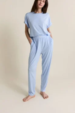 ETAM Los Pijamas Más Responsables|Partes De Abajo De Pijama|Pantalon de pyjama élastiqué BLEU AZUR