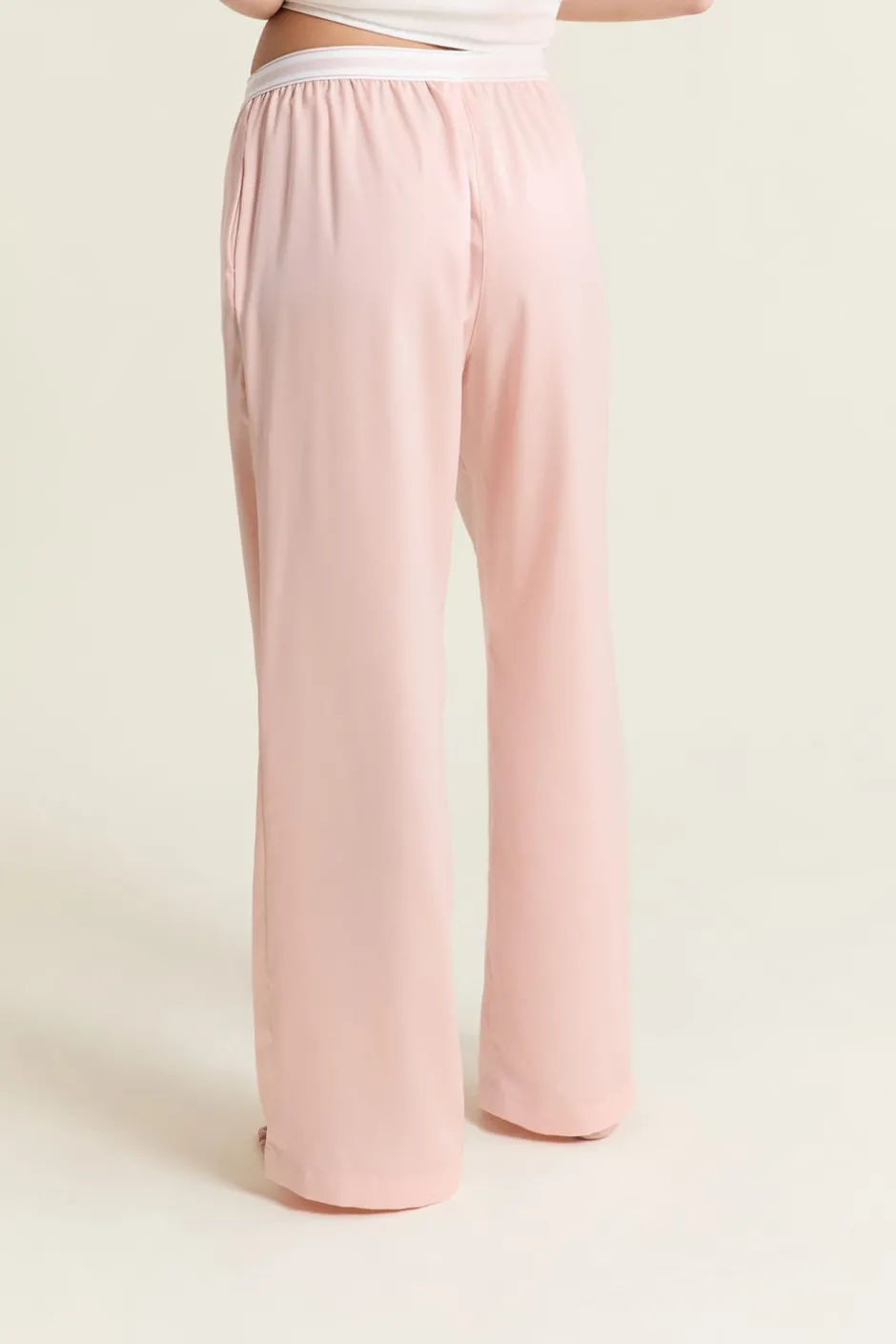 ETAM Los Pijamas Más Responsables|Partes De Abajo De Pijama|Pantalon de pyjama taille élastique "move, smile, sleep" ROSE POUDRE