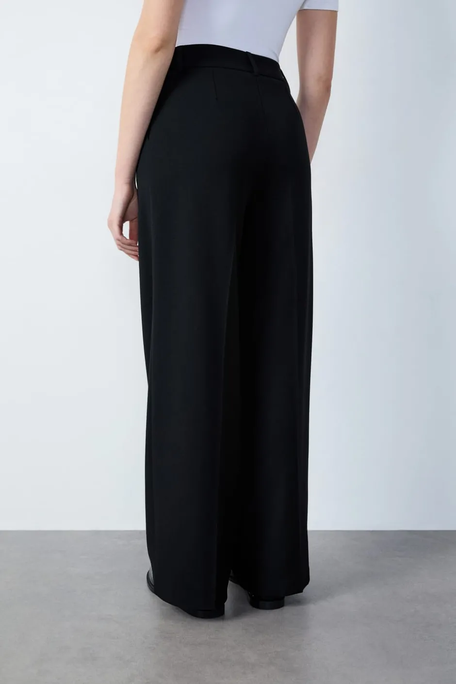 ETAM Corte Ancho|Pantalones|Pantalones de traje NEGRO