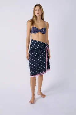 ETAM Túnicas Y Vestidos De Playa|Pareo de algodón estampado Marcia Wear x IMP FD NOIR