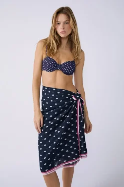 ETAM Túnicas Y Vestidos De Playa|Pareo de algodón estampado Marcia Wear x IMP FD NOIR