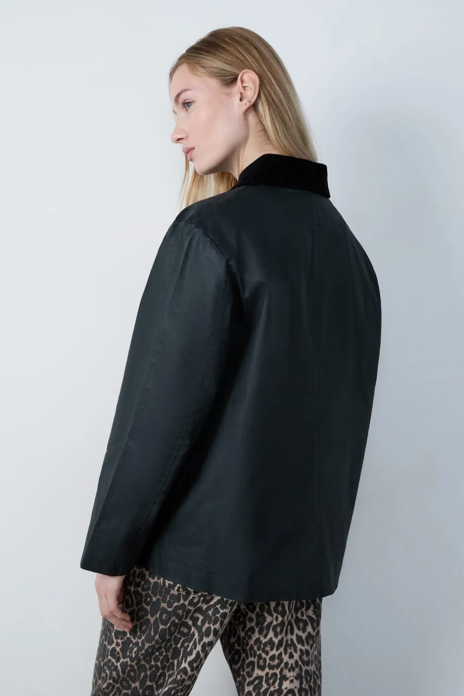 ETAM Abrigos|Parka con cuello de pana VERDE