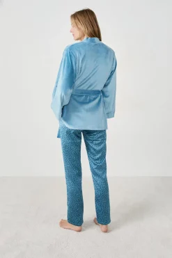 ETAM Pijamas Calentitos|Pijamas 2 Y 3 Piezas|Pijama de 3 piezas GRIS