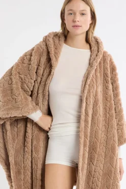 ETAM Pijamas Calentitos|Ponchos, Sudaderas Y Chaquetas|Poncho con mangas 3/4 ARENA