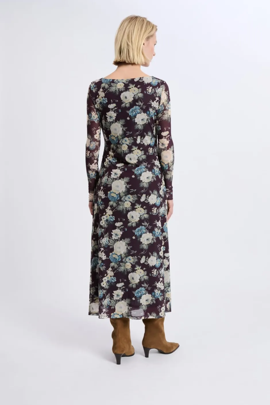 ETAM Vestidos Largos|Vestidos Florales|Robe longue à motifs fleuris IMP FD VIOLET.