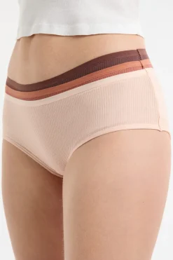 ETAM Culotte|Packs De Braguitas|Set de 3 bragas culottes de algodón BEIGE