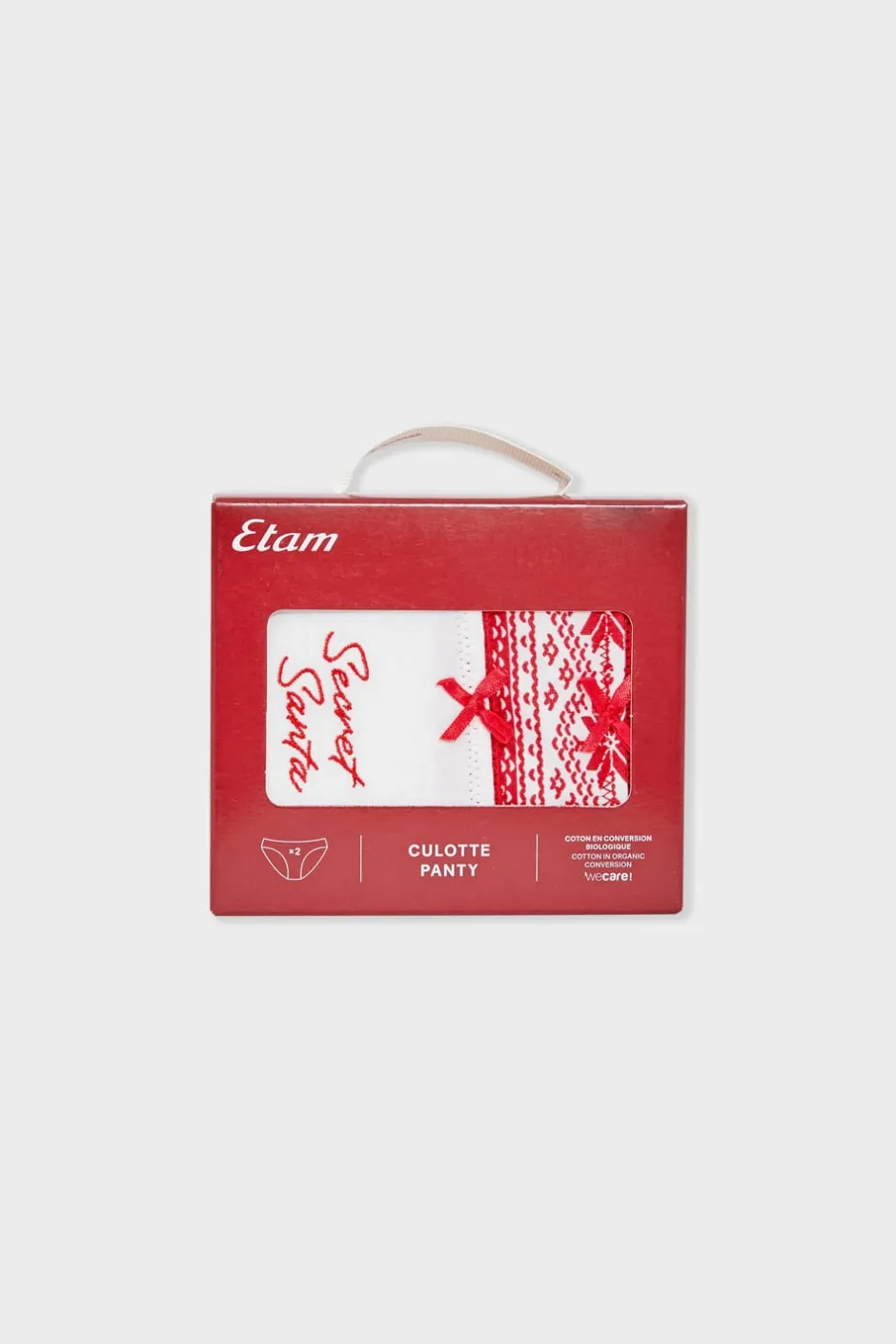 ETAM Braguita|Packs De Braguitas|Set de 2 bragas de algodón IMP FD ladrillo