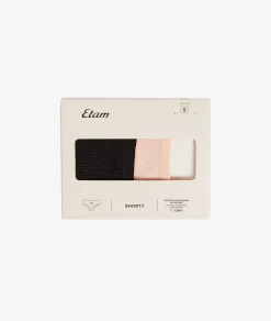 ETAM Culotte|Packs De Braguitas|Set de 3 braguitas culotte de algodón ROSA NUDE