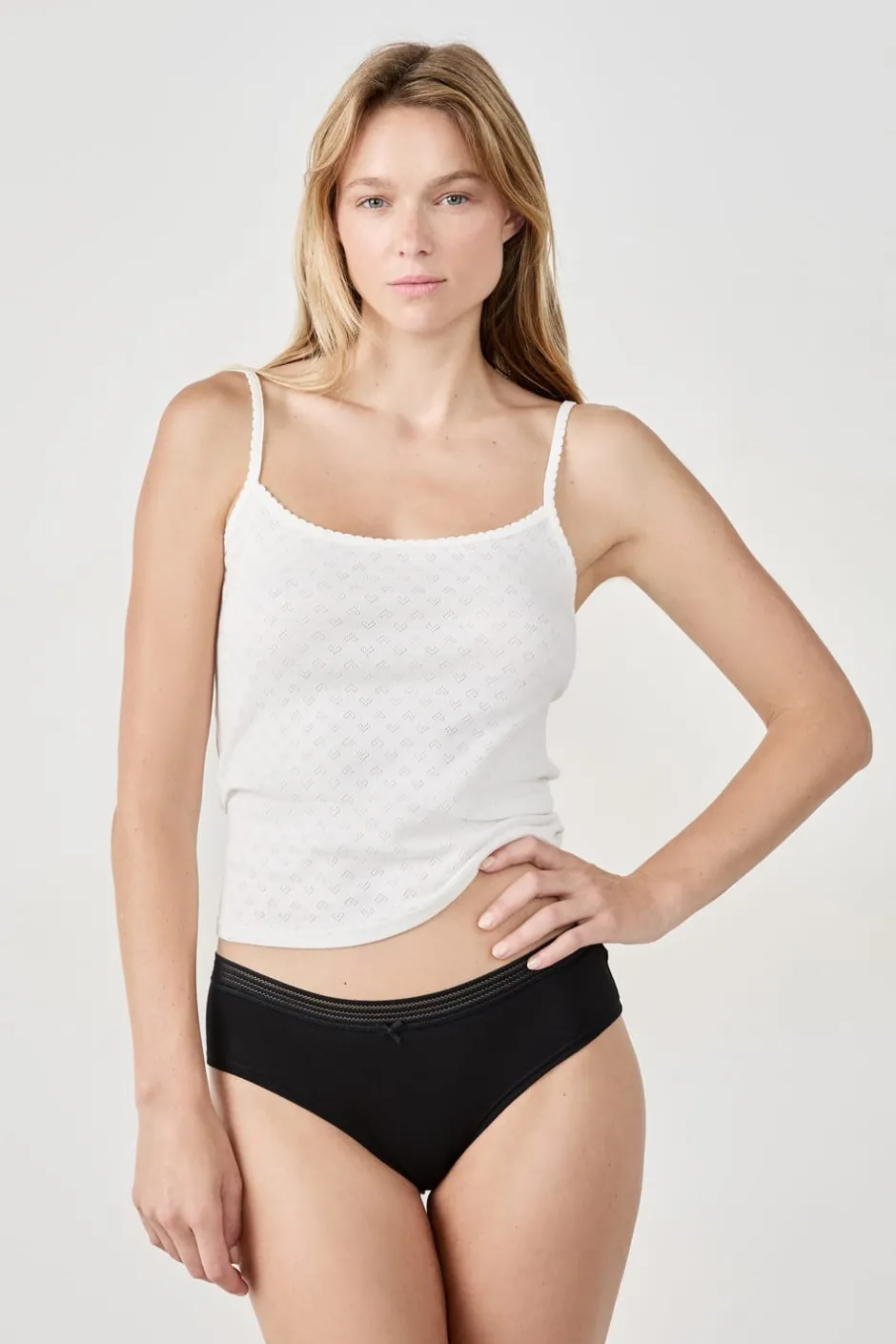 ETAM Culotte|Packs De Braguitas|Set de 3 braguitas culotte de algodón y encaje NEGRO