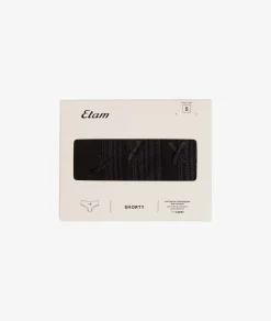 ETAM Culotte|Packs De Braguitas|Set de 3 braguitas culotte de algodón y encaje NEGRO