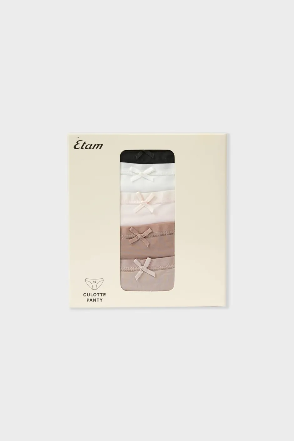 ETAM Braguita|Packs De Braguitas|Set de 5 braguitas de microfibra MULTICOLOR