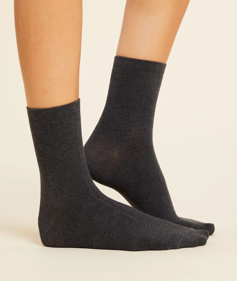 ETAM Calcetines|Medias Y Calcetines|Set de 2 pares de calcetines térmicos C.GRIS