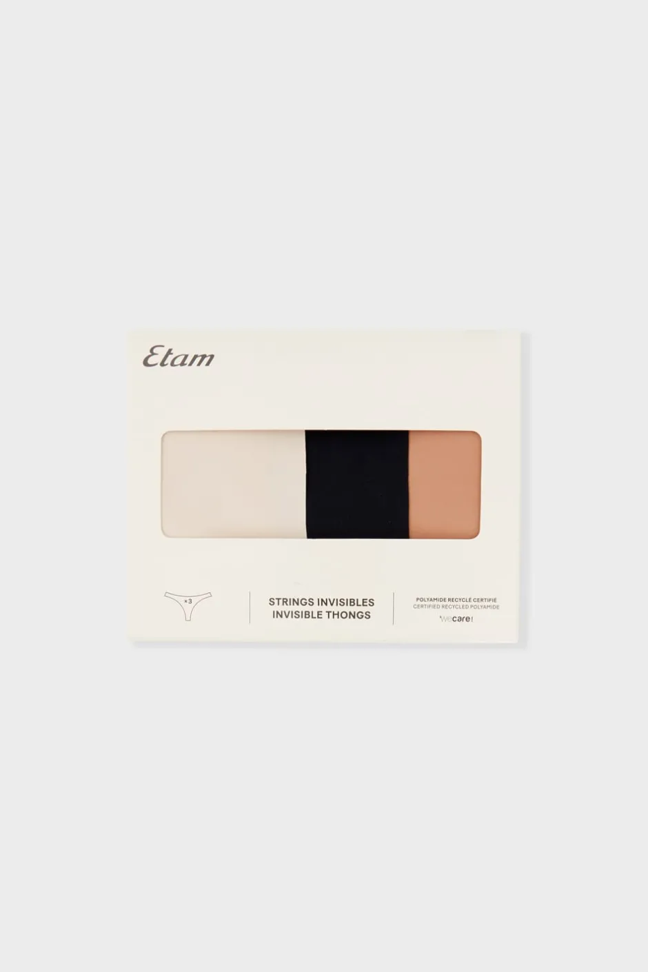 ETAM Packs De Braguitas|Set de 3 tangas MULTICOLOR