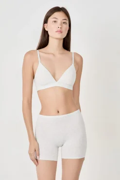 ETAM Culotte|Novedades Braguitas|Short ciclista de algodón orgánico elástico PLATA