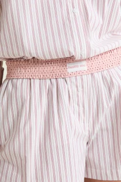 ETAM Los Pijamas Más Responsables|Partes De Abajo De Pijama|Short de pyjama à rayures avec coton ROSE