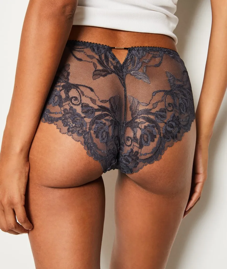 ETAM Culotte|Braguitas Encaje|Shorty de encaje ANTRACITA