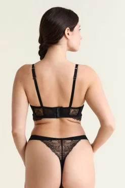 ETAM Sujetadores De Encaje|Sujetadores Sexy|Soutien-gorge bustier en dentelle NOIR