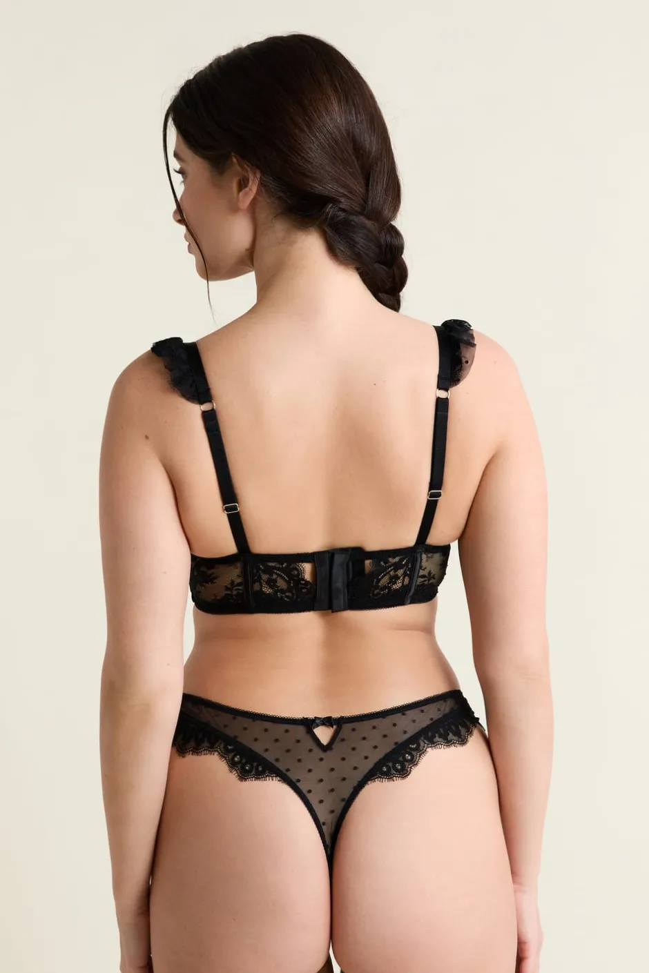 ETAM Sujetadores De Encaje|Sujetadores Sexy|Soutien-gorge N.9 - Balconnet bustier en dentelle NOIR