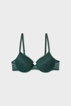 ETAM Sujetadores De Encaje|Balconette|Soutien-gorge N.4 - Le coques fines en dentelle EMERAUDE