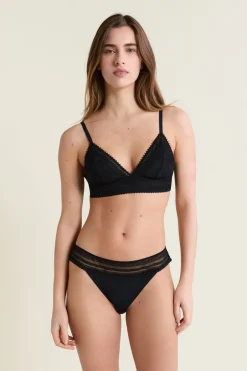 ETAM Sujetadores De Encaje|Triángulo|Soutien-gorge N.8 - Le triangle sans armatures en dentelle NOIR