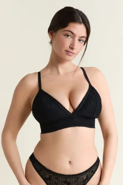 ETAM Sujetadores De Encaje|Triángulo|Soutien-gorge N.8 - Le triangle sans armatures en dentelle NOIR