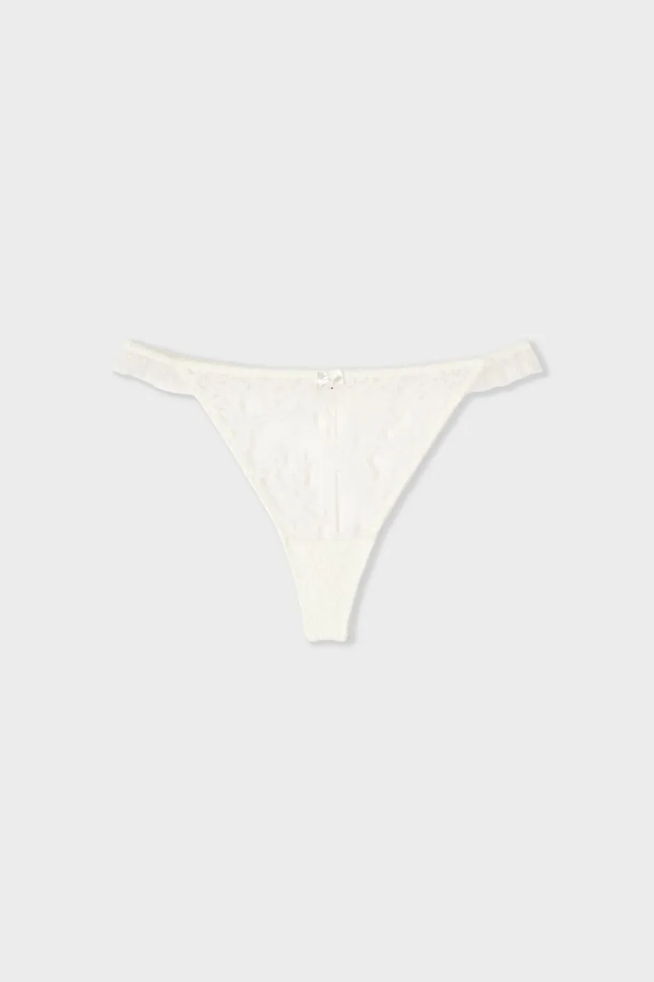 ETAM Braguitas Encaje|Tanga|String en dentelle ECRU