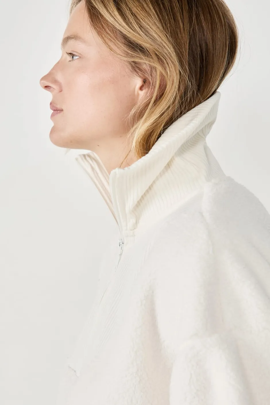 ETAM Ponchos, Sudaderas Y Chaquetas|Partes De Arriba De Pijama|Sudadera con cremallera ECRU